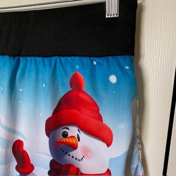 Unbranded Christmas Skort‎ Jack Frost Snowy Country Scene Pocket Women's Medium - Picture 4 of 13